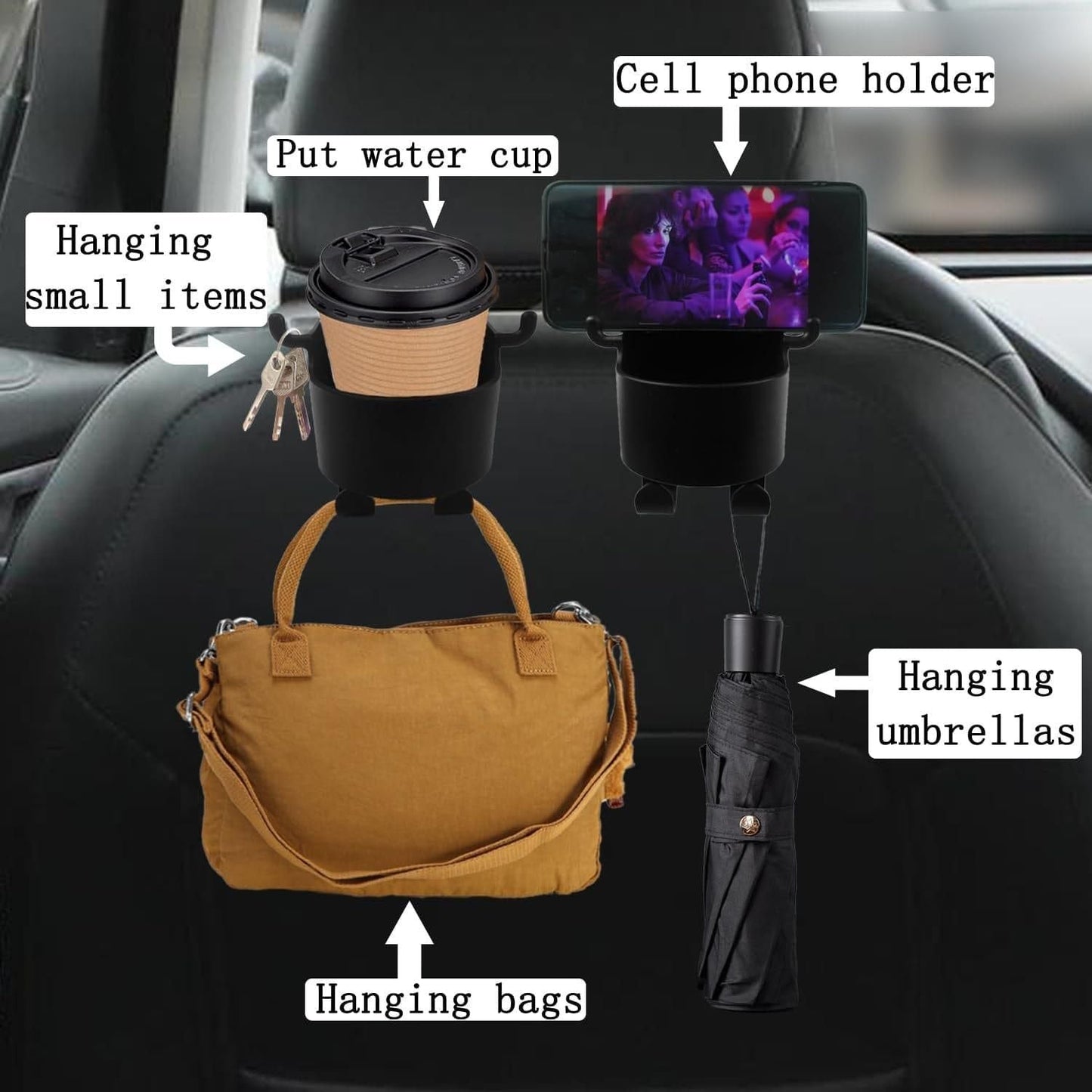 Car Hanging Storage Cup & Mobile Holder | š„FLAT 50% OFF SALEš„